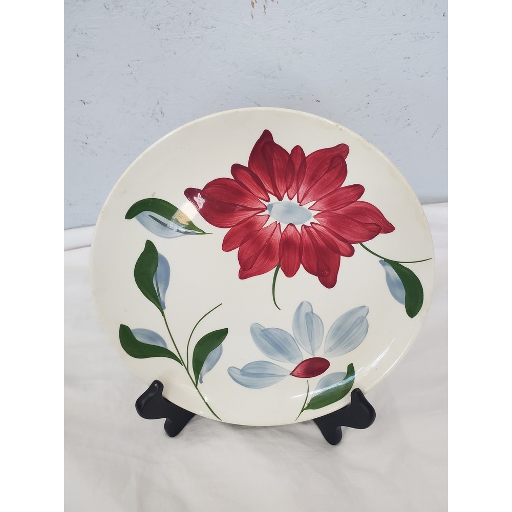 Vintage Blue Ridge Southern Potteries Hand Painted Floral Dinner Plate USA